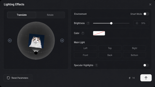 Full lighting control panel